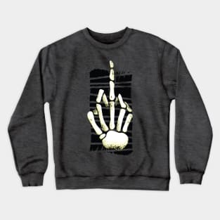 Skeleton Middle Finger Crewneck Sweatshirt